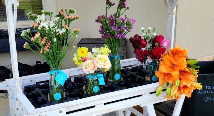Roadside flower stall